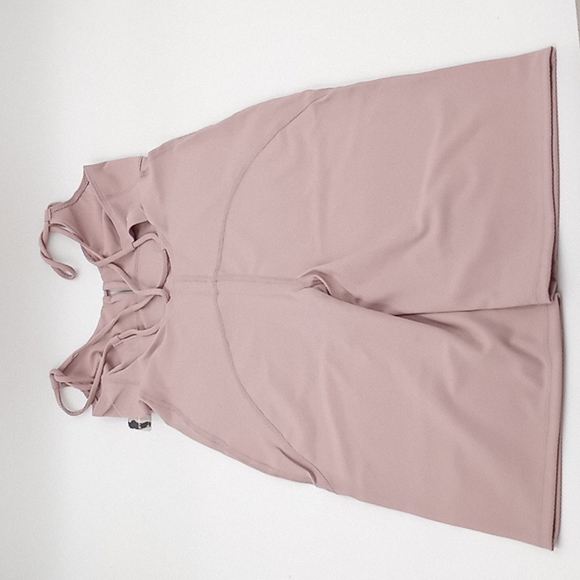 Free People Movement Glow One Piece Romper Bodysuit Gypsum Pink - Picture 10 of 14